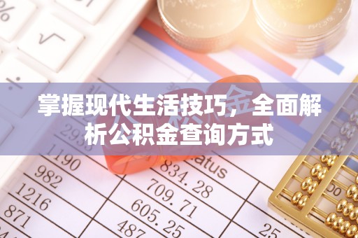 金堂掌握现代生活技巧，全面解析公积金查询方式