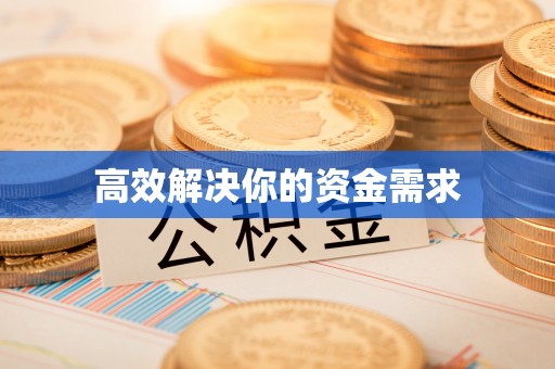金堂高效解决你的资金需求