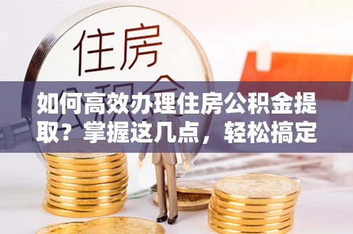 金堂如何高效办理住房公积金提取？掌握这几点，轻松搞定！