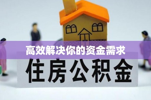 金堂高效解决你的资金需求