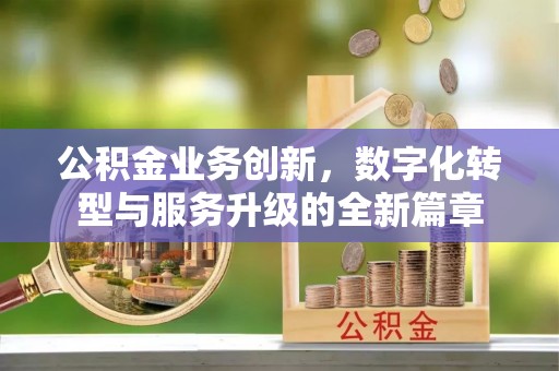 金堂公积金业务创新，数字化转型与服务升级的全新篇章