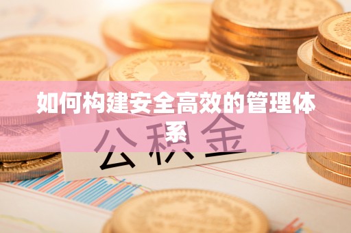 金堂如何构建安全高效的管理体系
