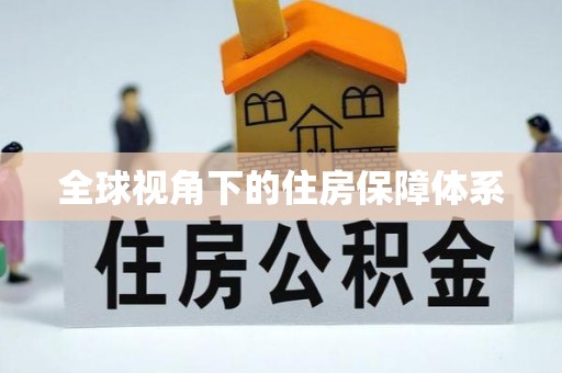金堂全球视角下的住房保障体系